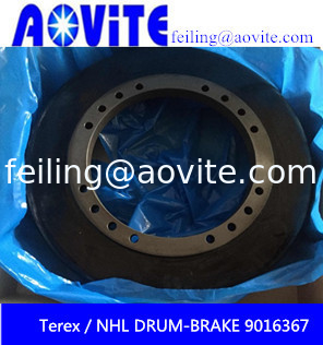 Brake drum 09016367 for Terex 3307 off-highway truck