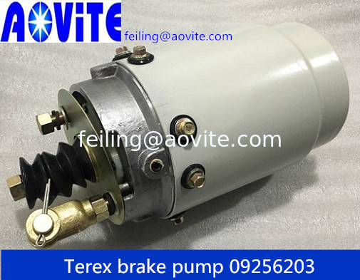 Air brake pump 09256203 for Terex mining truck 3307